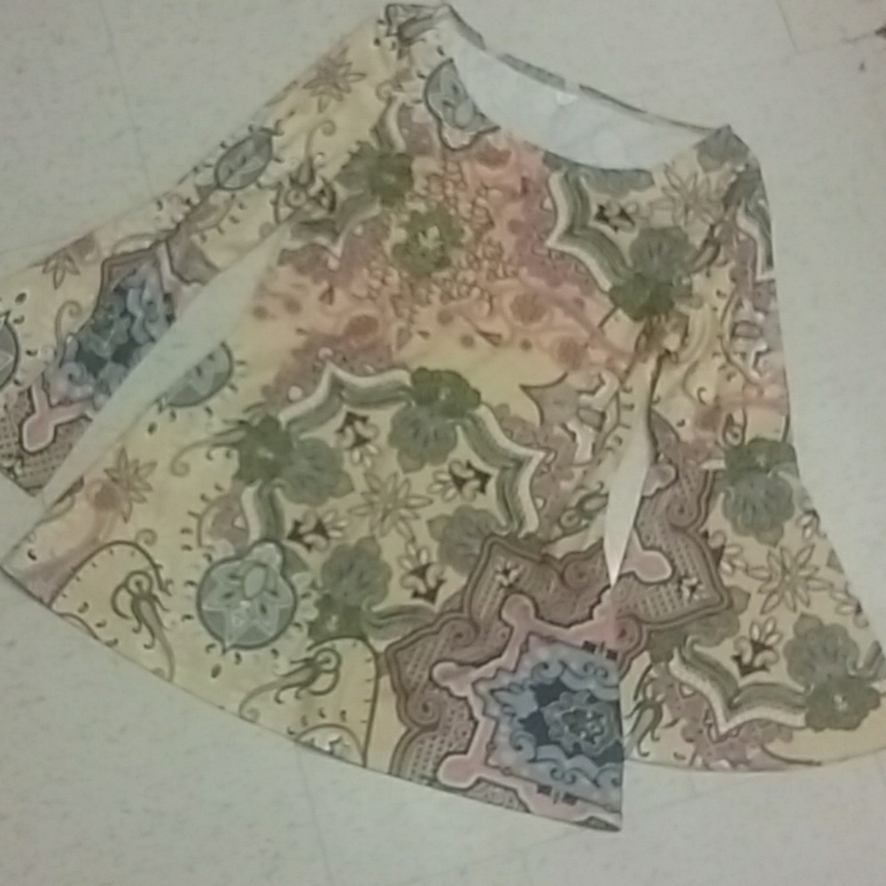 Yellow print dress